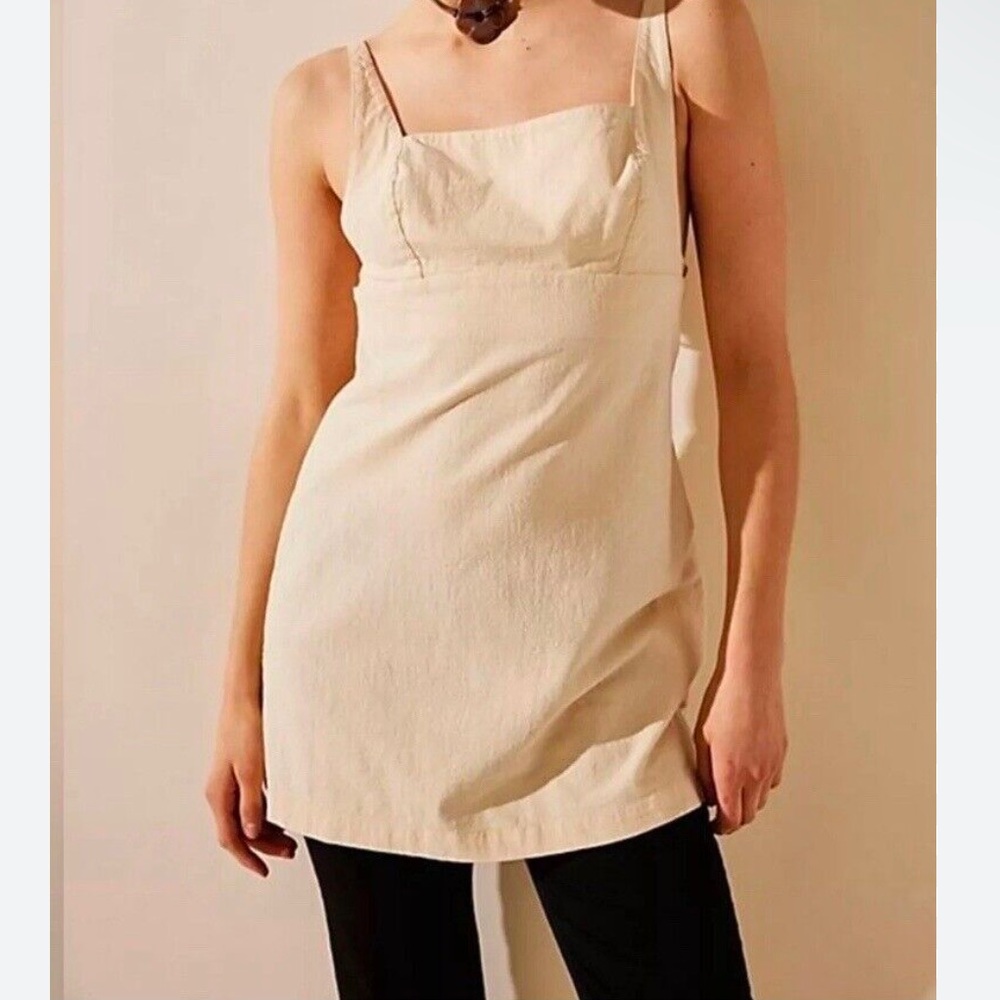 NWOT Free People Tan Endless Summer‎ little Loca Mini dress size Large